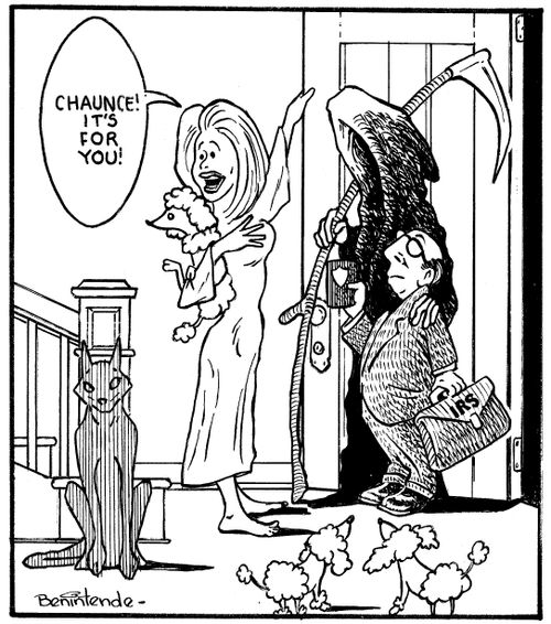"Chaunce! It's for you!"