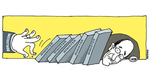 Crisis in the Italian government.