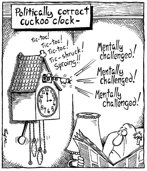 Politically Correct cuckoo clock