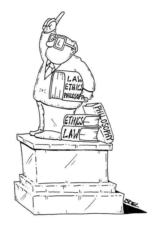 Statue of a lawyer
