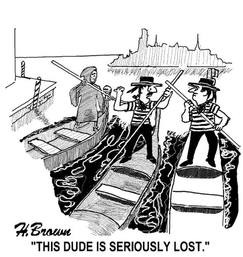 'This dude is seriously lost.'