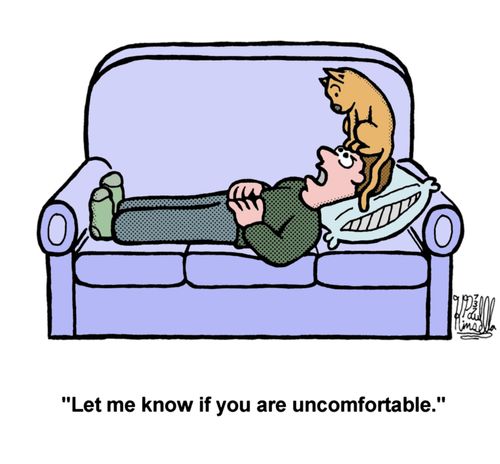 'Let me know if you are uncomfortable.'