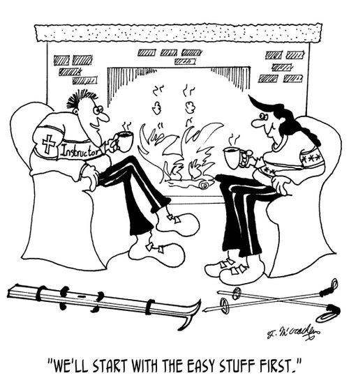 "We'll start with the easy stuff first."