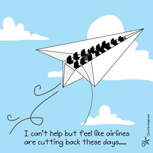 'I can't help feel like airlines are cutting back these days...'
