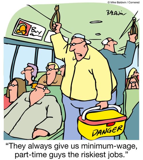 "They always give us minimum-wage, part-time guys the riskiest jobs."