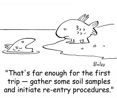 'That's far enough for the first trip -- gather some soil samples and initiate re-entry procedures.'