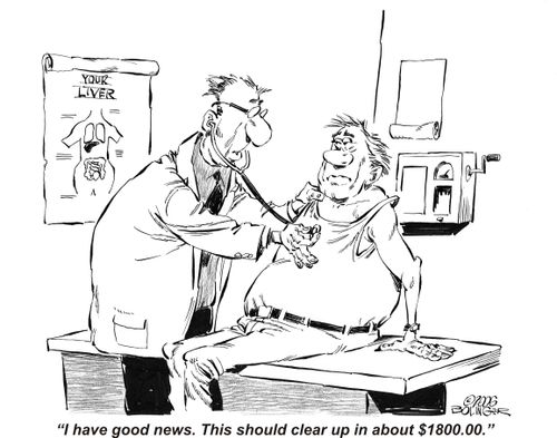 'I have good news. This should clear up in about $1800.00.'