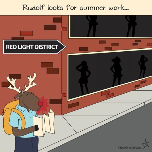 Rudolf looks for summer work...
