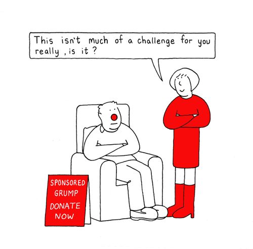 Sponsored grump, donate now: 'This isn't much of a challenge for you really, is it?'