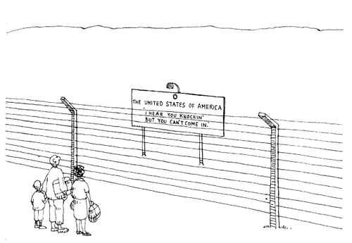 'The United States of America, I hear you knocking but you can't come in'
