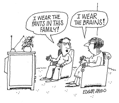 'I wear the pants in this family!'