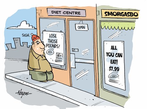 Diet Centre vs Smorgasboard.