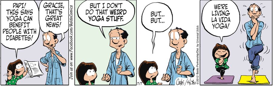 "We're living la vida yoga!"