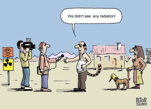 'We didn't see any radiation.'