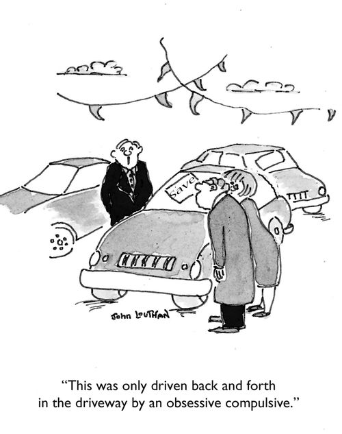 'This was only driven back and forth in the driveway by an obsessive compulsive.'