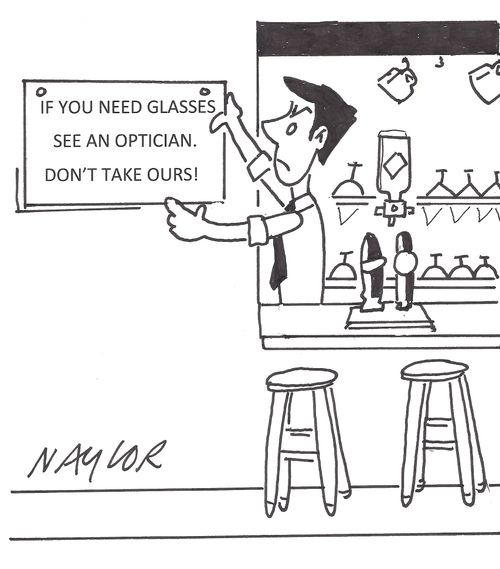 If you need glasses see an optician. Don't take ours!