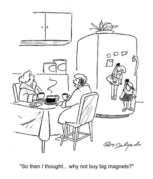 'So then I thought... why not buy big magnets?'