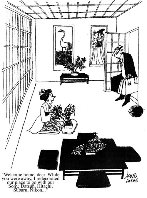 'Welcome home, dear. While you were away I redecorated...'