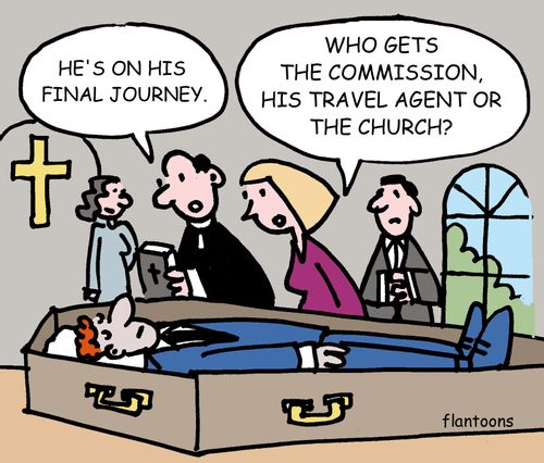His on his final journey.