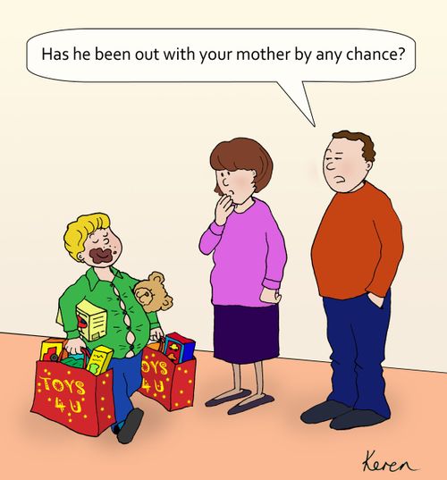 'Has he been out with your mother by any chance?'