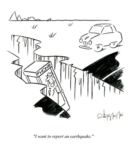 'I want to report an earthquake.'