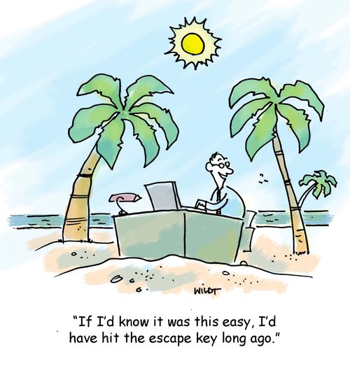 'If I'd known it was this easy, I'd have hit the escape key long ago.'