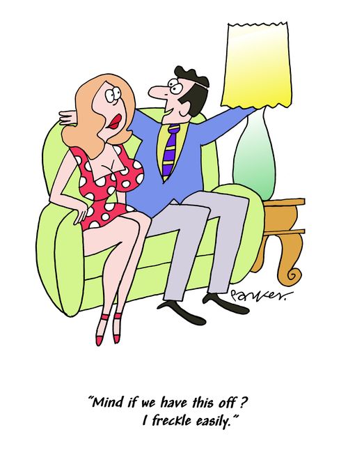'Mind if we turn this off? I freckle easily.'