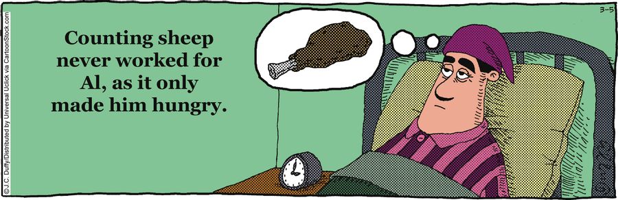 Al doesn't count sheep...