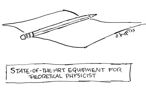 State-of-the-art equipment for theoretical physicist.