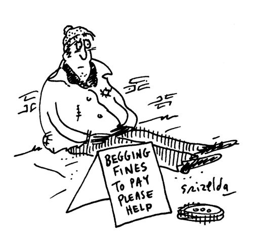 'Begging fines to pay please help.'