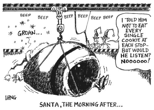 Santa, the morning after...