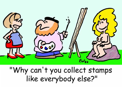 'Why can't you collect stamps like everybody else'