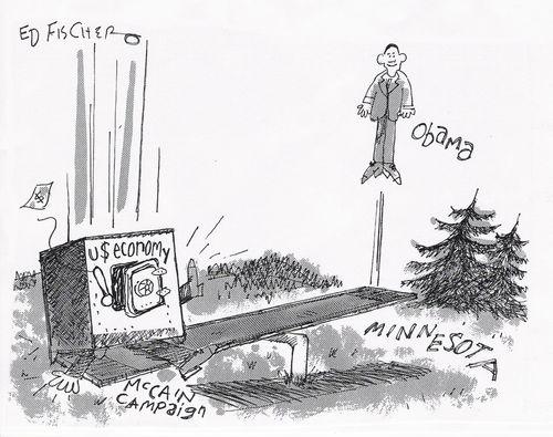 Obama see saw.