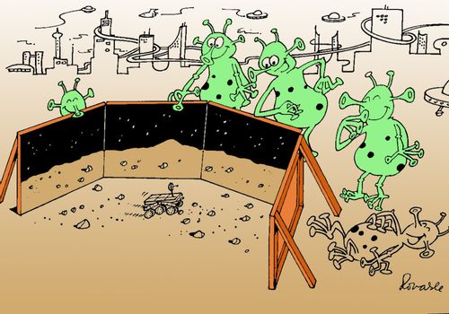 Martians tricking the space rover