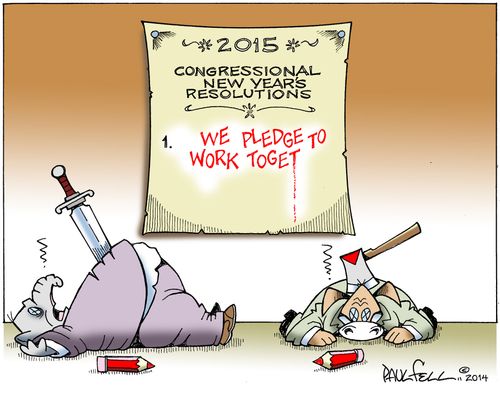 2015: Congressional New Years Resolutions. . . We pledge to work toget.... 
