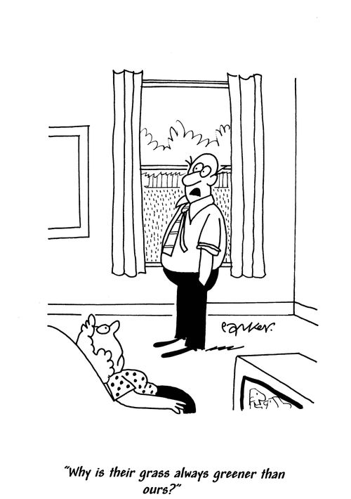 'Why is their grass always greener than ours?'