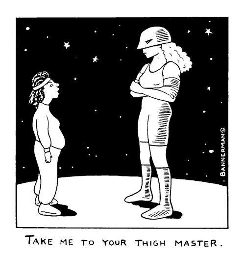 "Take me to your thigh master"