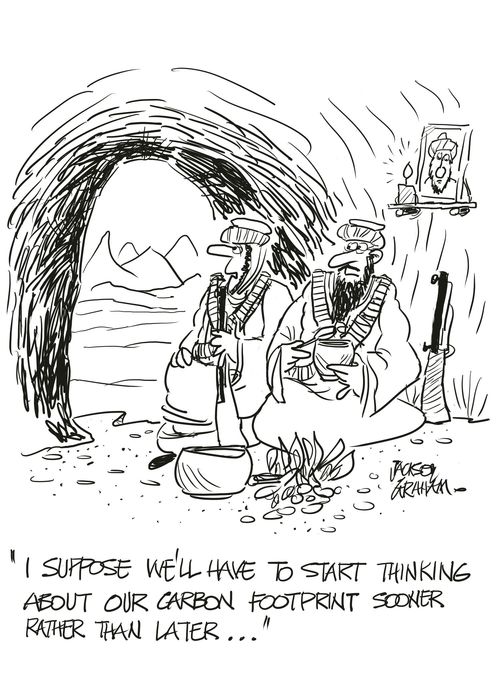 'I suppose we'll have to start thinking about our carbon footprint sooner rather than later...'
