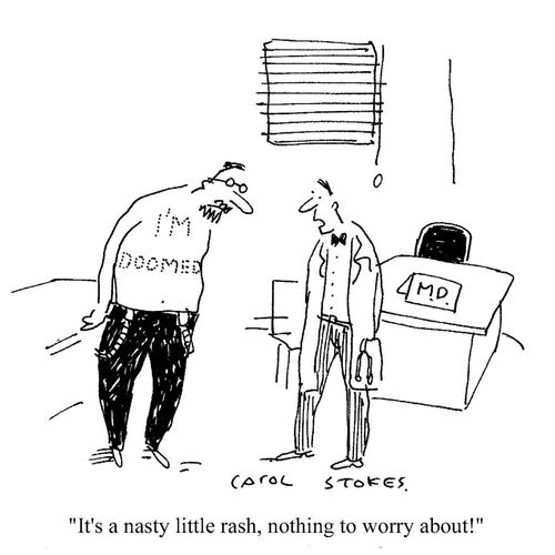 'It's a nasty little rash, nothing to worry about!'