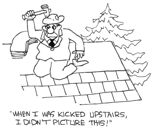 'When I was kicked upstairs, I didn't picture this!'