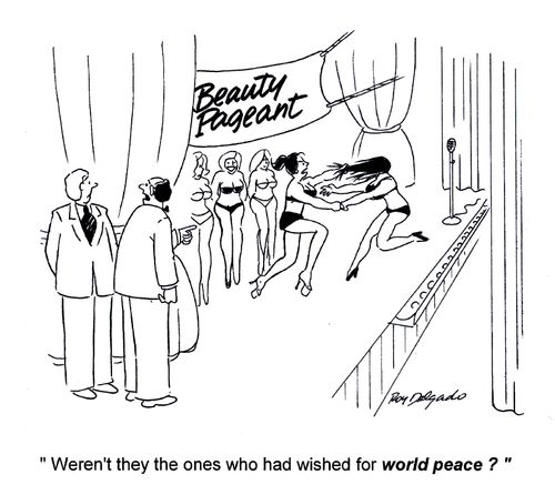 'Weren't they the ones who had wished for world peace?'