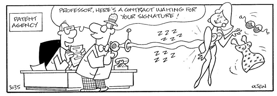Professor, here is a contact waiting for your signature.
