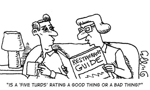 "Is a 'Five Turds' rating a good thing or a bad thing?"