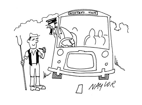 Mystery tour comes to the farm.