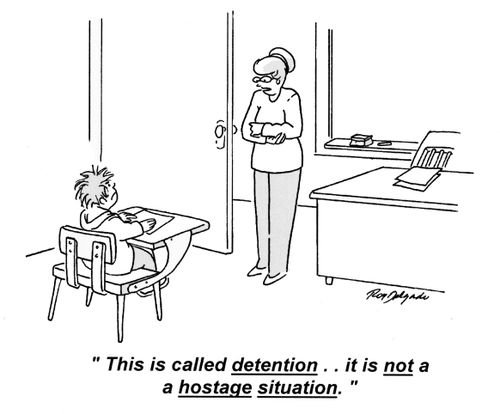 'This is called detention.. it is not a hostage situation.'