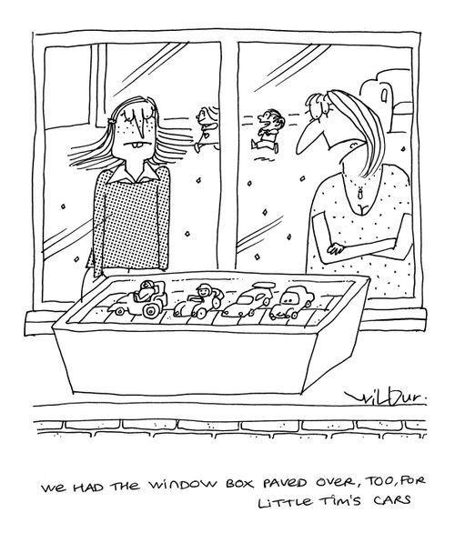 'We had the window box paved over, too, for Little Tim's cars.'