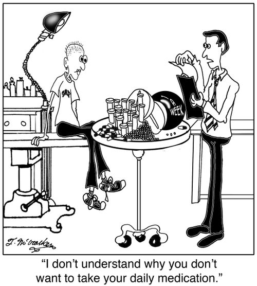 'I don't understand why you don't want to take your daily medication.'