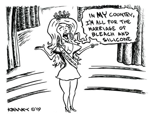 'In my country, I'm all for the marriage of bleach and silicone.'