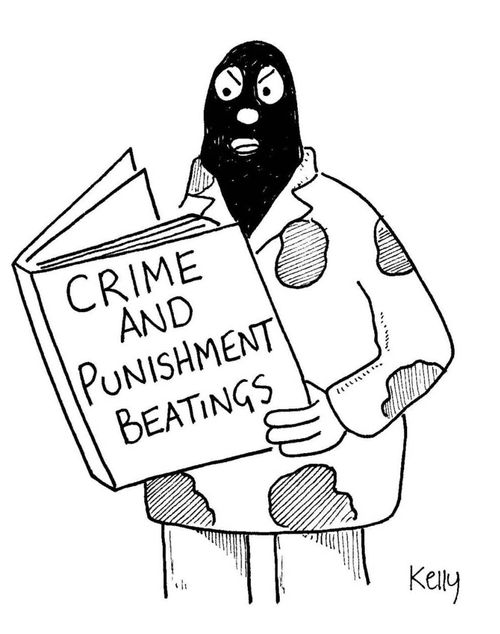Crime and punishment beatings.