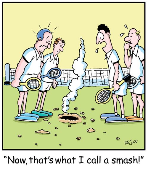 'Now, that's what I call a smash!'